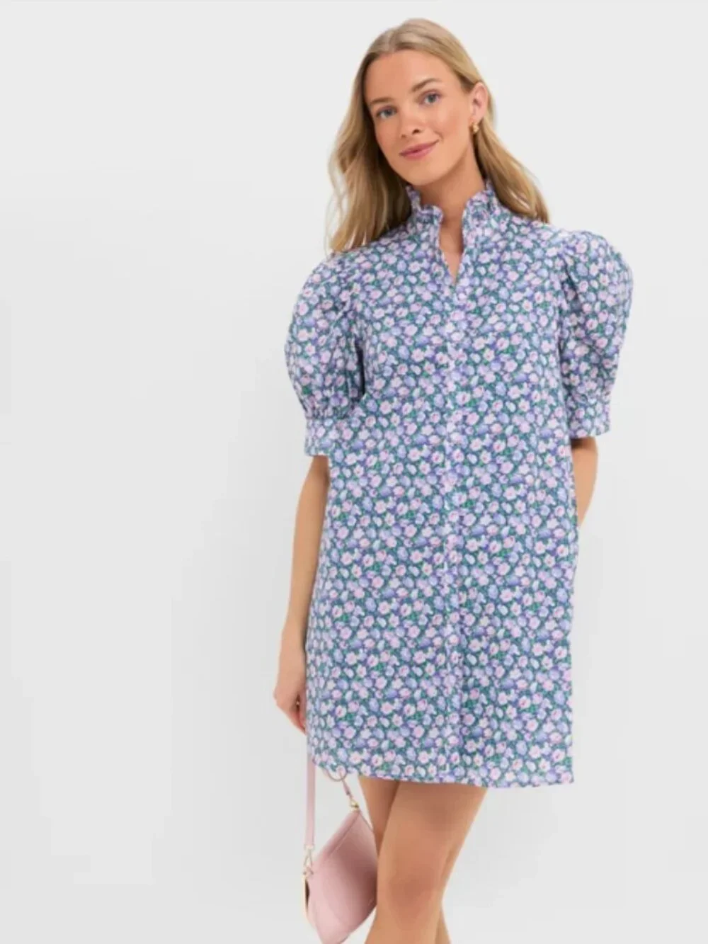 TUCKERNUCK | Hyacinth House Lilac Ditsy Floral Mini Louisa Dress - Picture 1 of 1